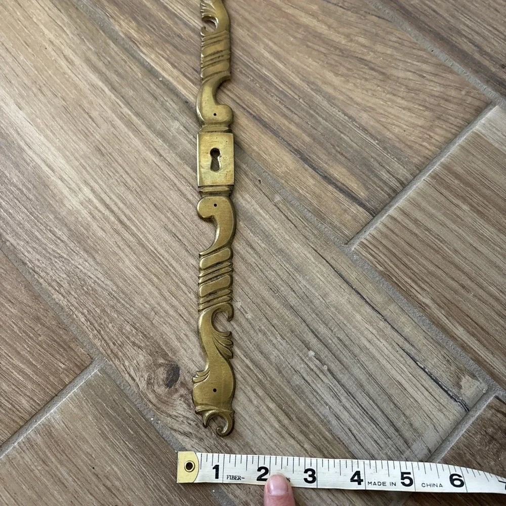 Vtg Brass Plate Hanging Key Hole Cover 13